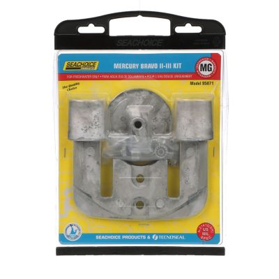 Seachoice 95071 Magnesium Anode Kit For Mercury Bravo II (89-Present) and III (89-03)