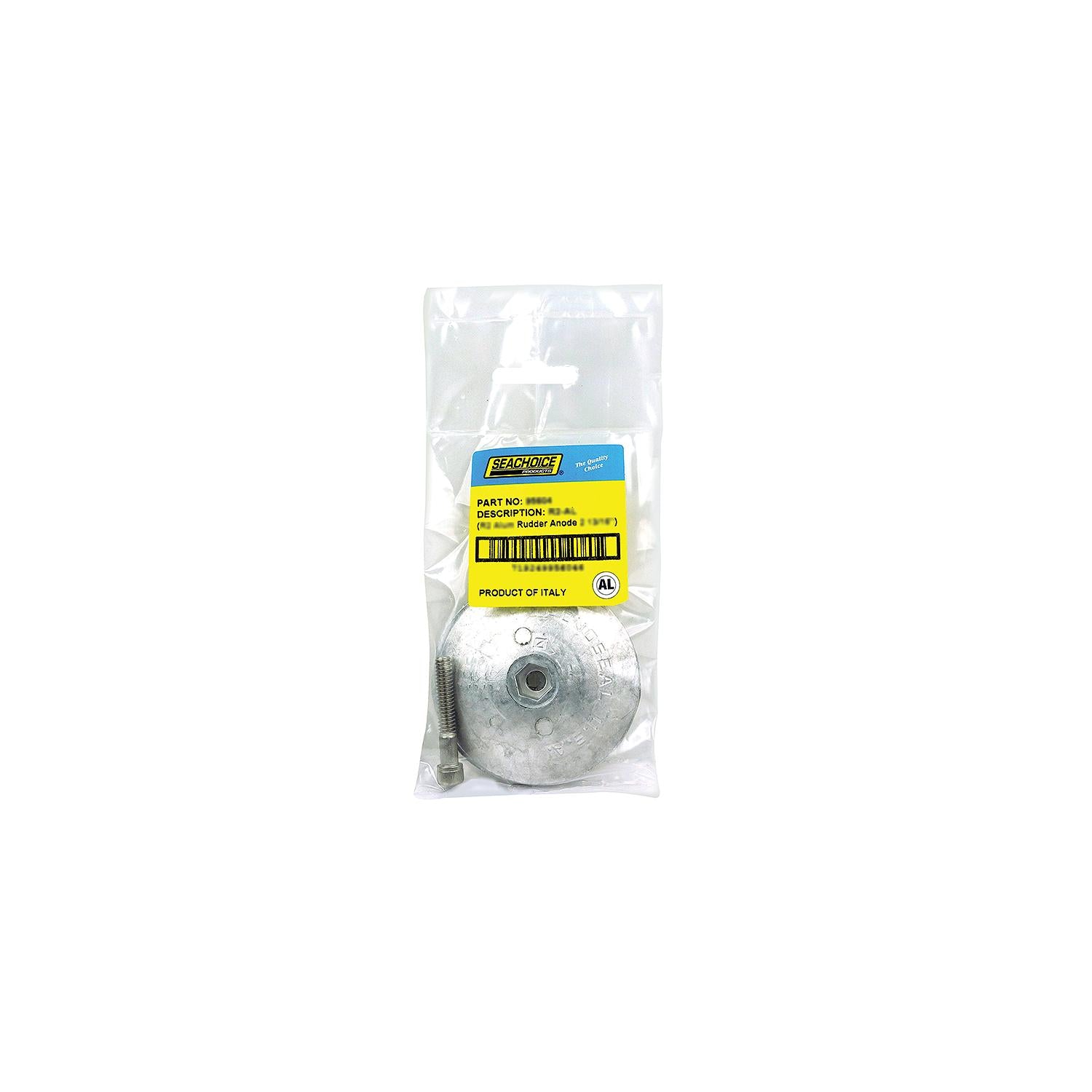 Seachoice 95607 Rudder & Trim Tab Anode w/Allen Screw, Aluminum, Model R3, Size 3-3/4