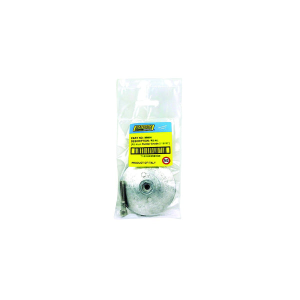 Seachoice 95611 Rudder & Trim Tab Anode w/Allen Screw, Magnesium, R4MG, Size 5" dia. x 5/8"
