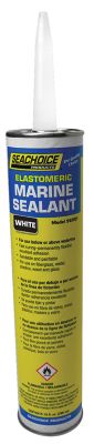 Seachoice 50-96901 Elastomeric White Marine Sealant, 10 oz.