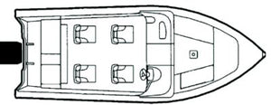 nan 79003F-02 Carver 79003F02 Flex-Fit PROâ„¢ Poly-Flex II Fish & Ski Boats I/0 or O/B, Black