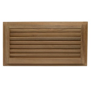 Whitecap Teak Louvered Insert - 9-3/8