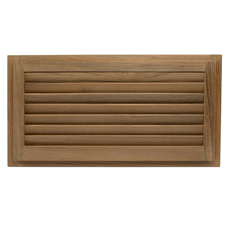 Whitecap Teak Louvered Insert - 9-3/8