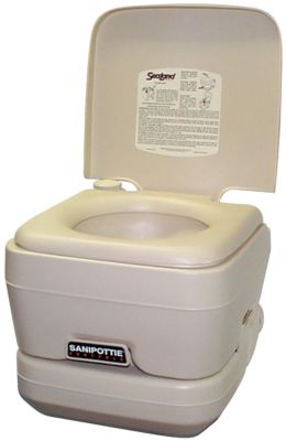 Dometic 9108552675 2.5 Gallon Adult Size SaniPottie 962 Portable Toilet With Bellows Flush