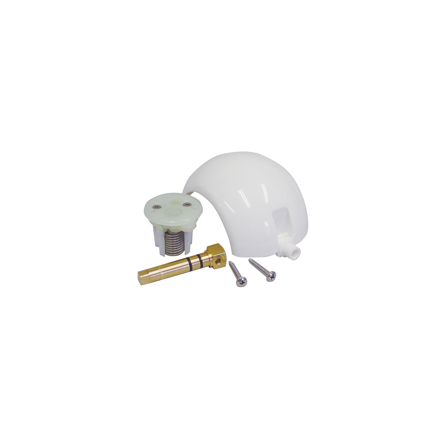 Dometic 385318162 Ball/Cartridge/Shaft Kit For SeaLand, Traveler, Vacu-Flush Gravity-Discharge Toilet With Metal Pedal-White