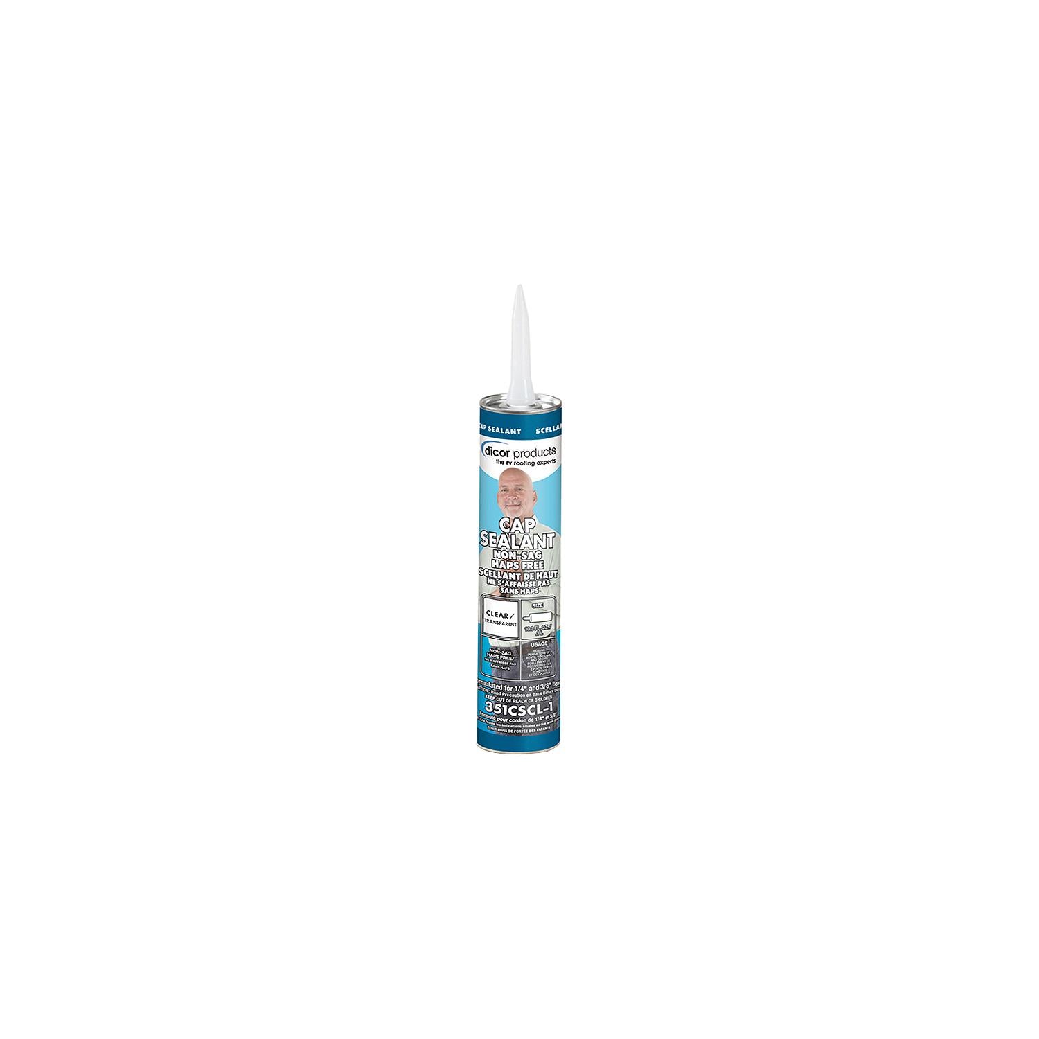 Dicor Corporation 351CSCL-1 351CSCL1 Clear Cap Sealant, 10 oz.,