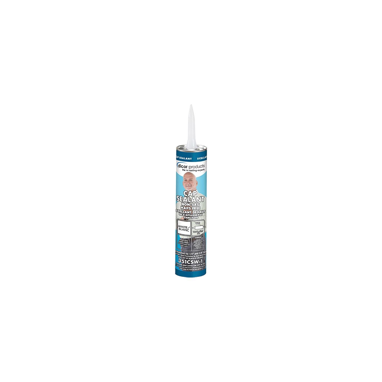 Dicor Corporation 351CSW-1 351CSW1 Clear Cap Sealant, 10 oz., White