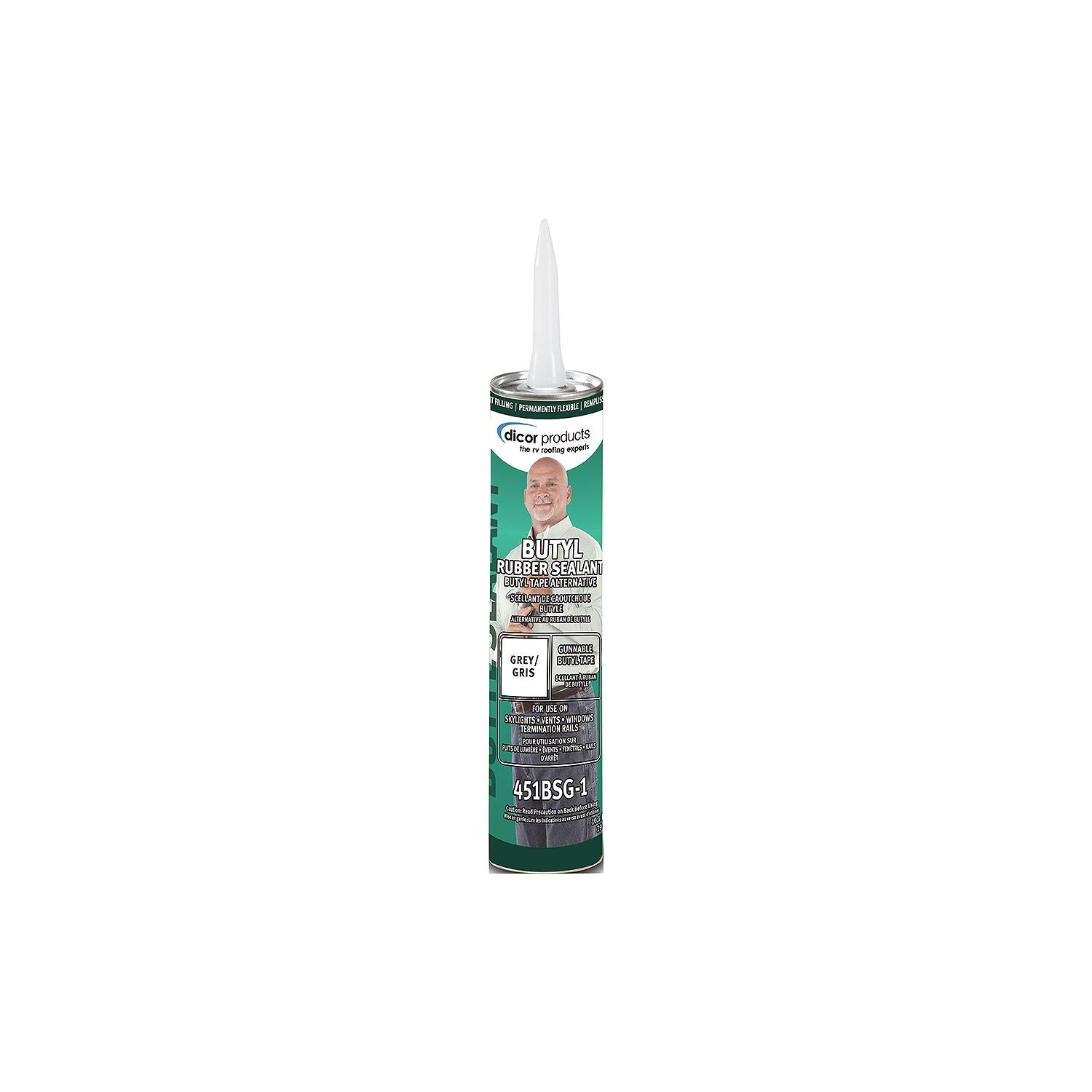 Dicor Corporation 451BSG-1 451BSG1 Gunnable Butyle Rubber Sealant, Gray