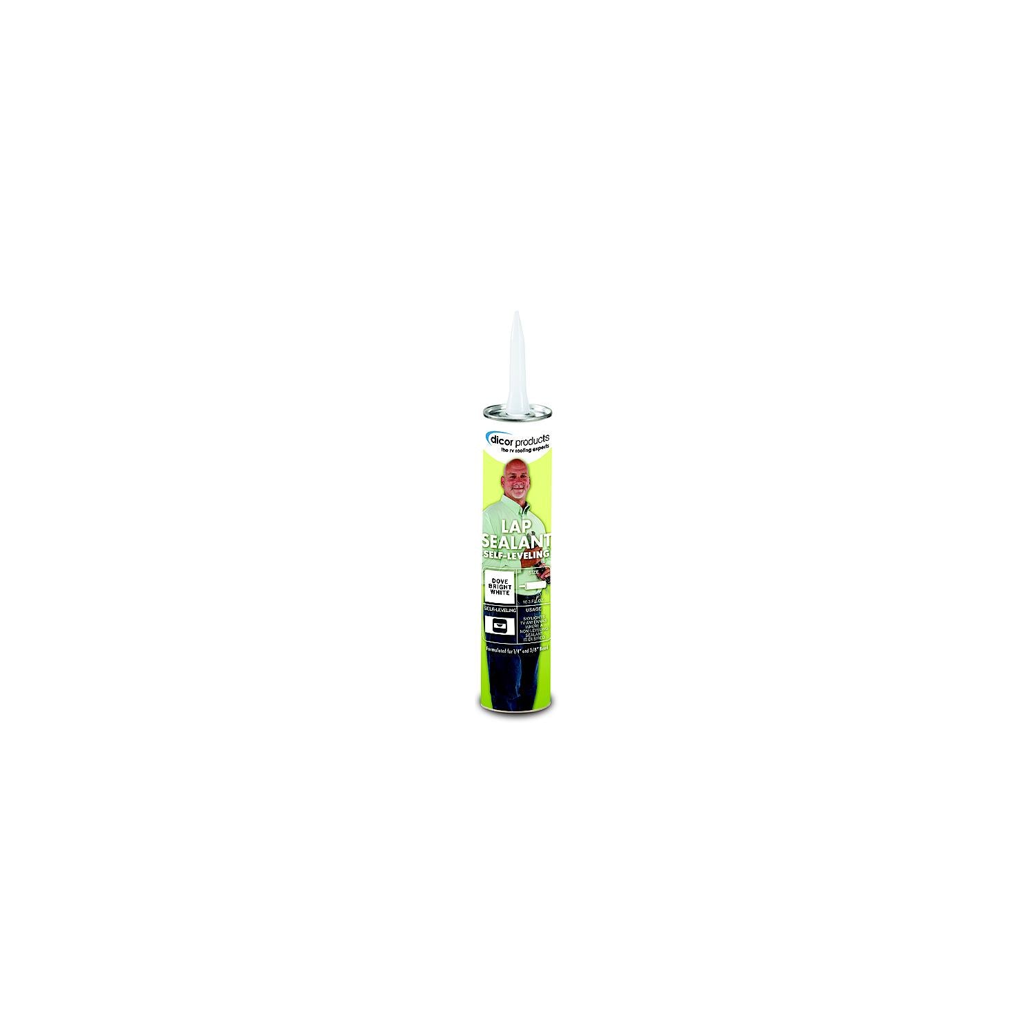 Dicor Corporation 501LSW-25 501LSW25 EPDM Rubber Roof System Self-Leveling Lap Sealant, White, 25/bx