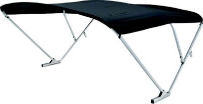 Taylor Made Products 2021133086 Sureshade Power Bimini w/Battery Option, Black w/Clear Anodized Frame