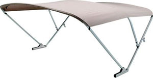 Taylor Made Products 2021133088 Sureshade Power Bimini w/Battery Option, Beige w/Clear Anodized Frame