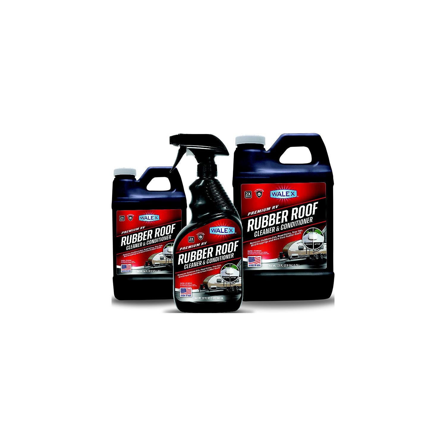 Walex Products WALRR64 Rubber Roof Cleaner and Conditioner, 64 oz.