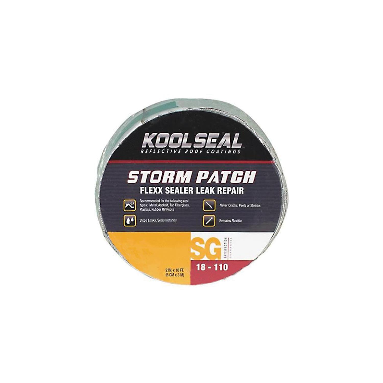 Geocel KS0018110-99 Kool Seal Storm PatchÂ® Flexx Sealer Leak Repair, White, 2