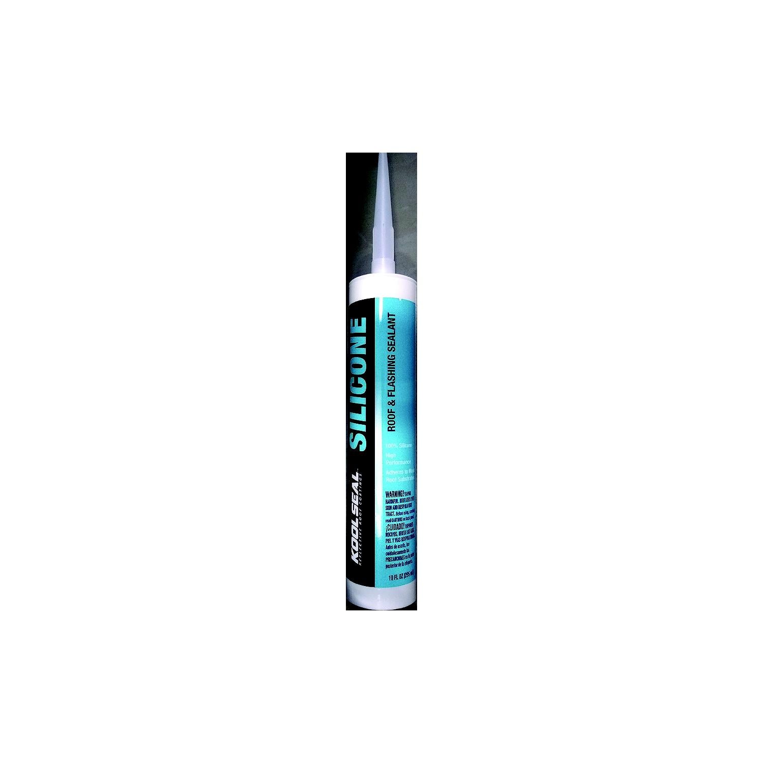 Geocel KS0084000-01 Kool Seal KS008400001 Rubberized Silicone Roof And Flashing Sealant, 10 oz.