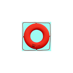 Cal June GO-X-24 Jim-Buoy Closed Cell Foam U.S.C.G. Approved Life Ring With Rope Molded Into Core