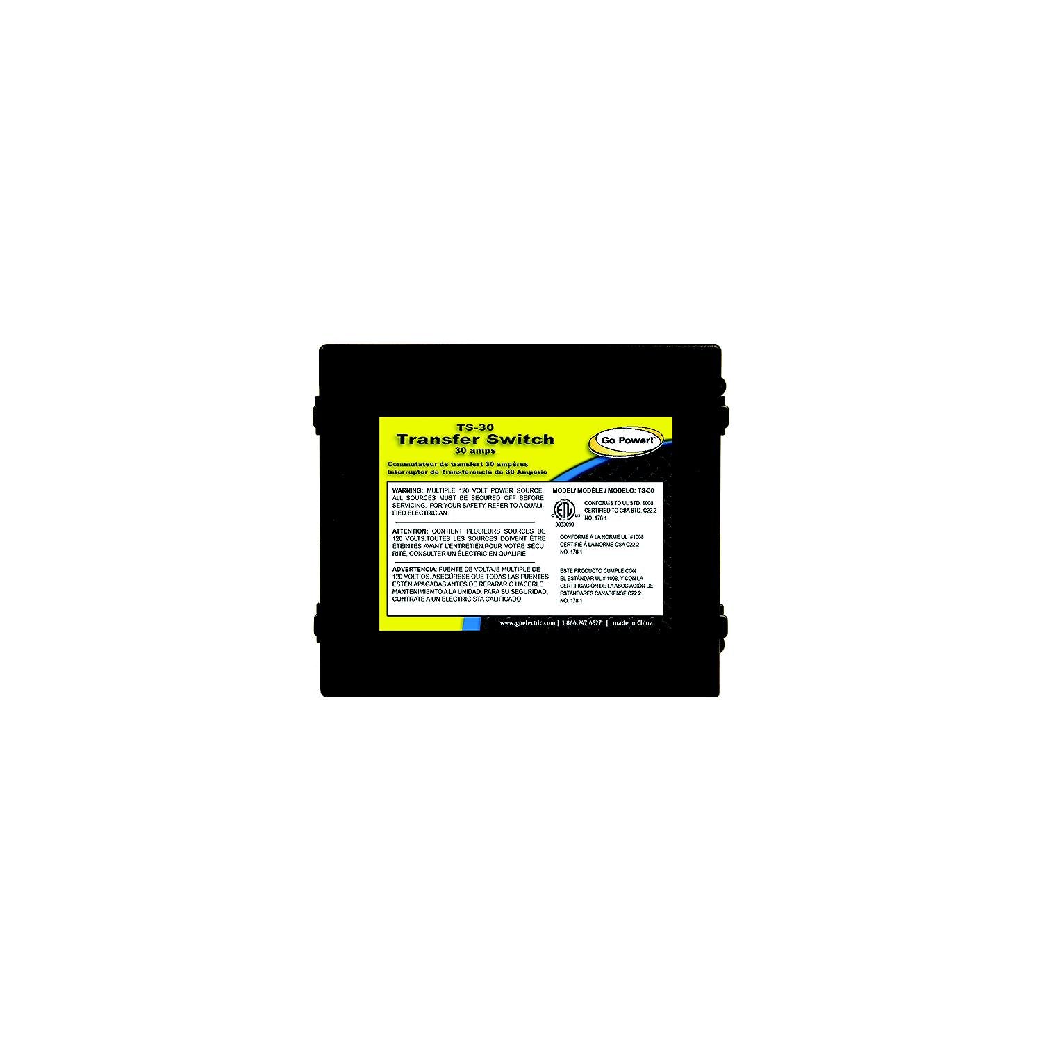 GoPower! 64403 Go Power! 30A Transfer Switch