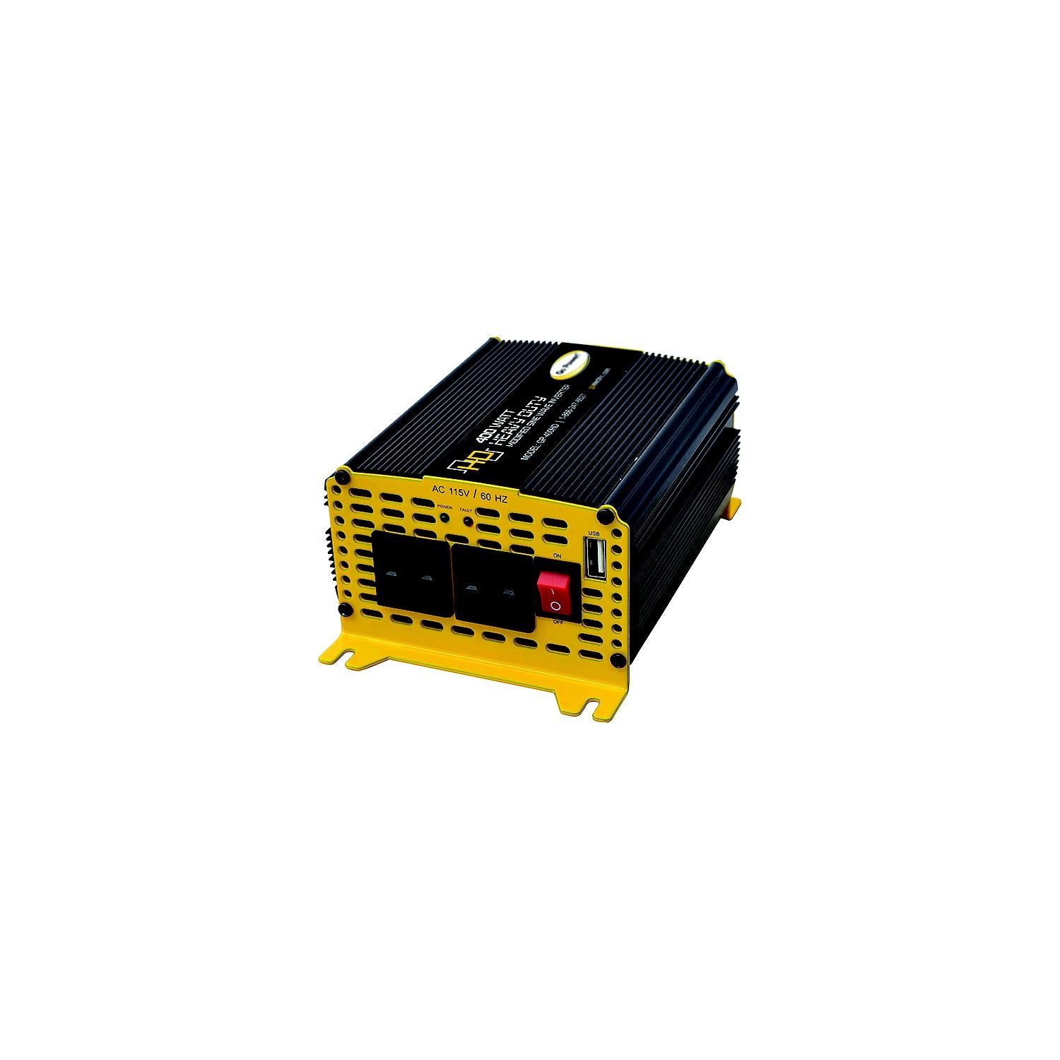 GoPower! 80174 Go Power! Heavy-Duty Modified Sine Wave Inverter, 400 Watts
