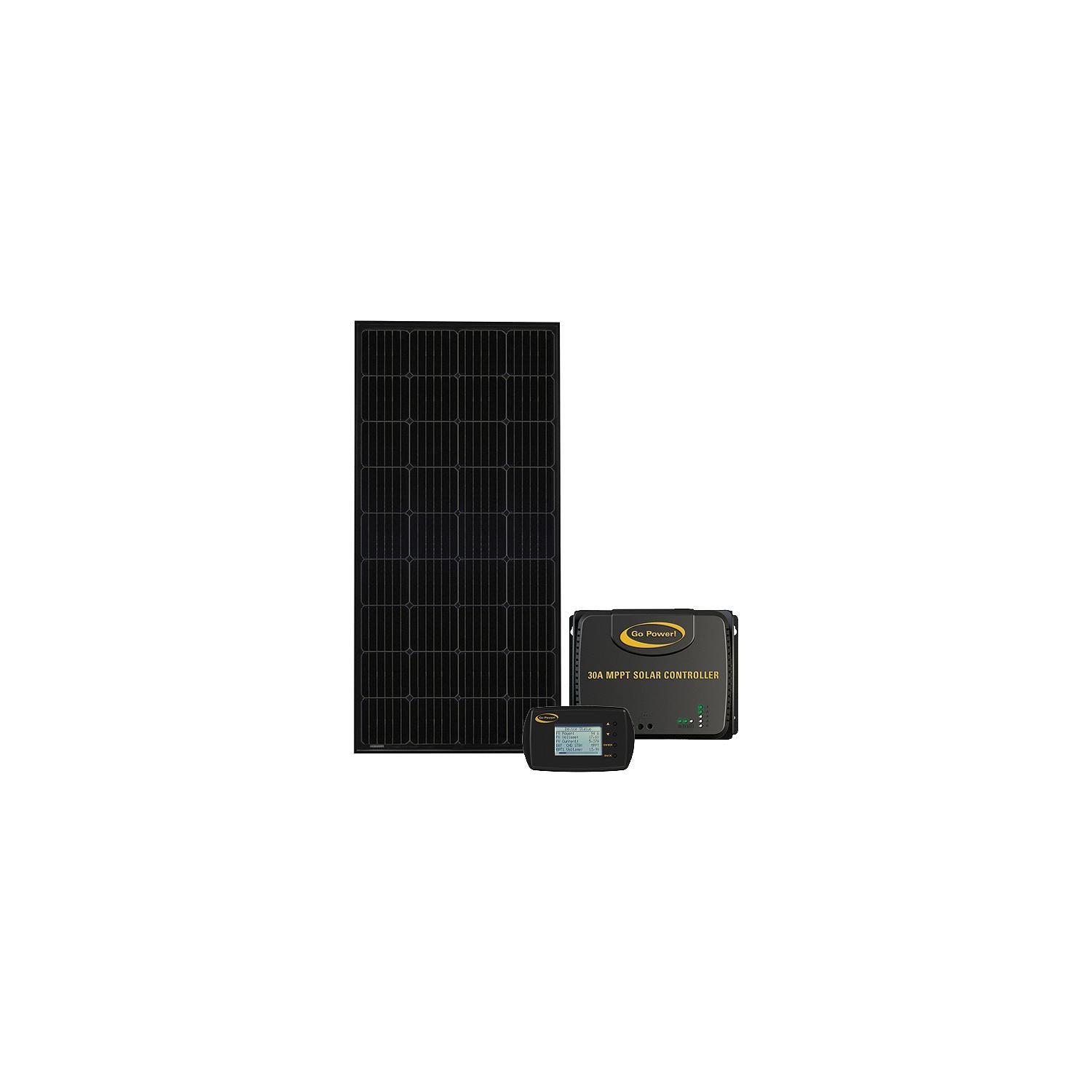 GoPower! 83315 Go Power! Rigid Eclipse 200W+30A MPPT Controller Solar Kit