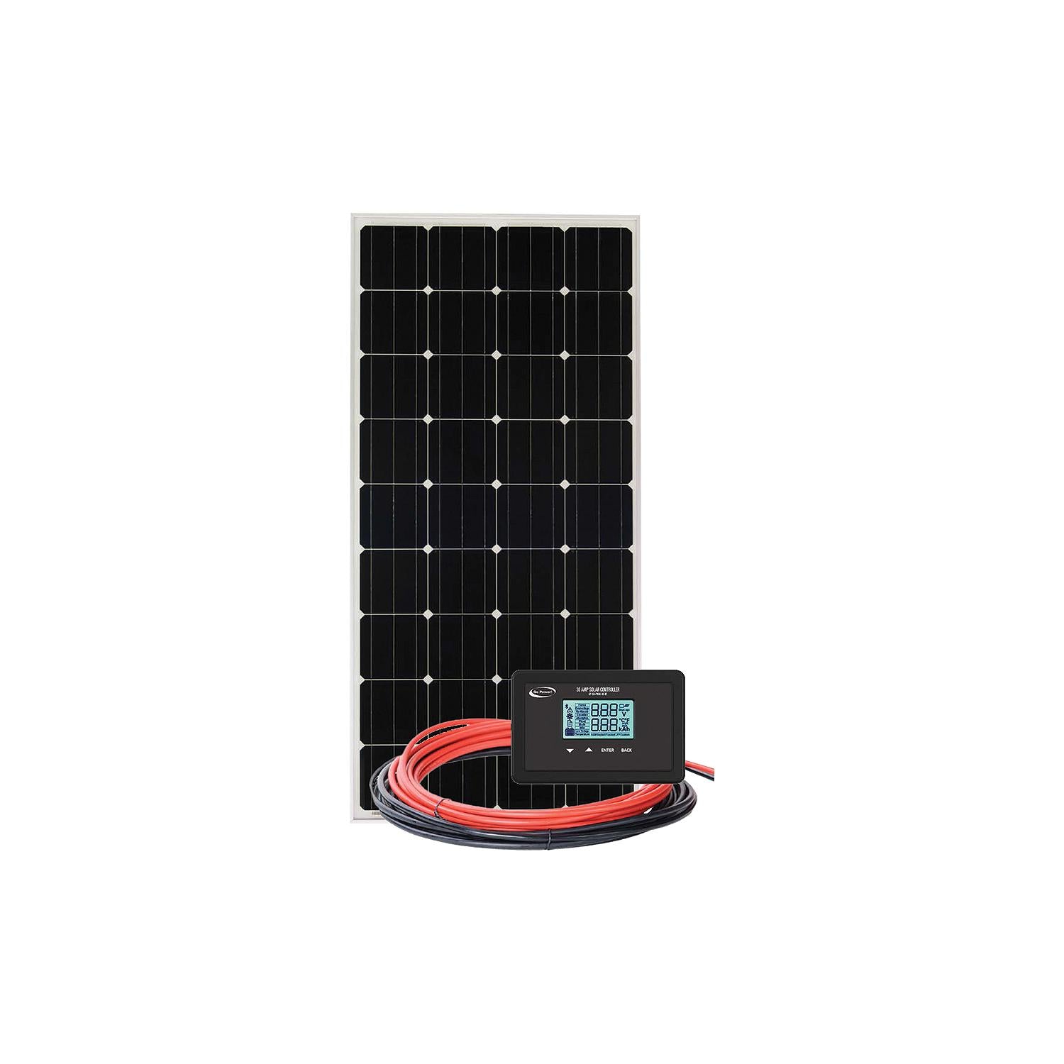 GoPower! 83299 Go Power! Retreat Solar Charging Kit w/Controller, 100 Watts