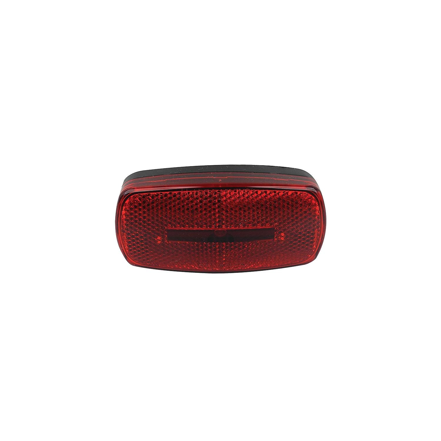 FulTyme RV 1105 Marker/Clearance Light With Reflex, Red Lens, Black Base