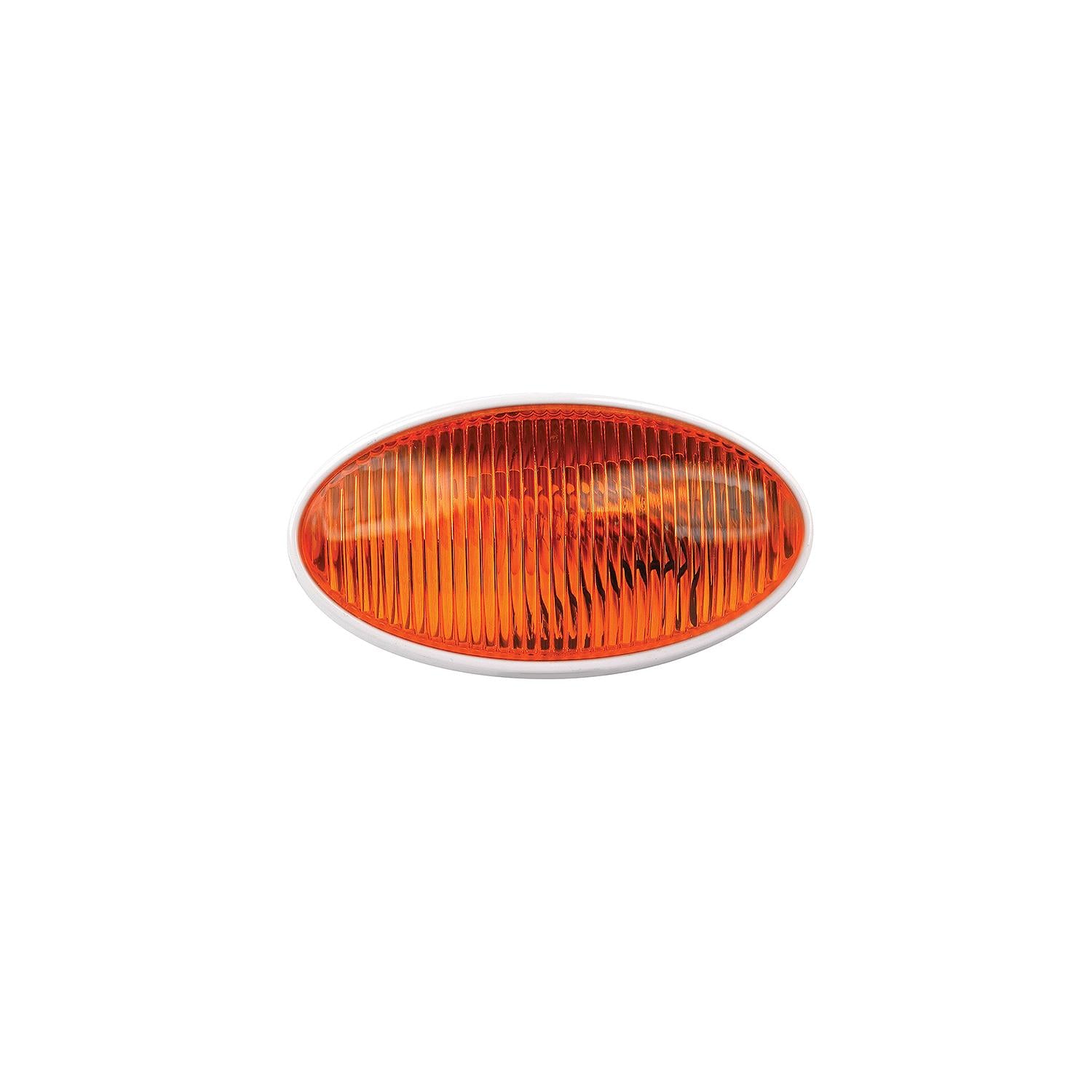 FulTyme RV 590-1119 Oval Porch/Utility Light w/o Switch, Yellow/ White housing