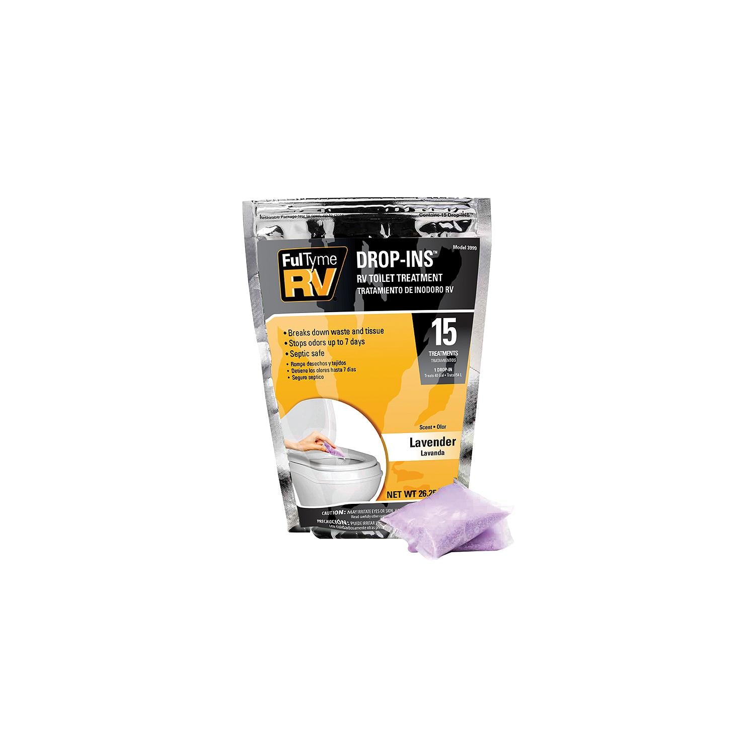 FulTyme RV 41550 3999 Toilet Treatment Drop-INsâ„¢, Lavender Scent