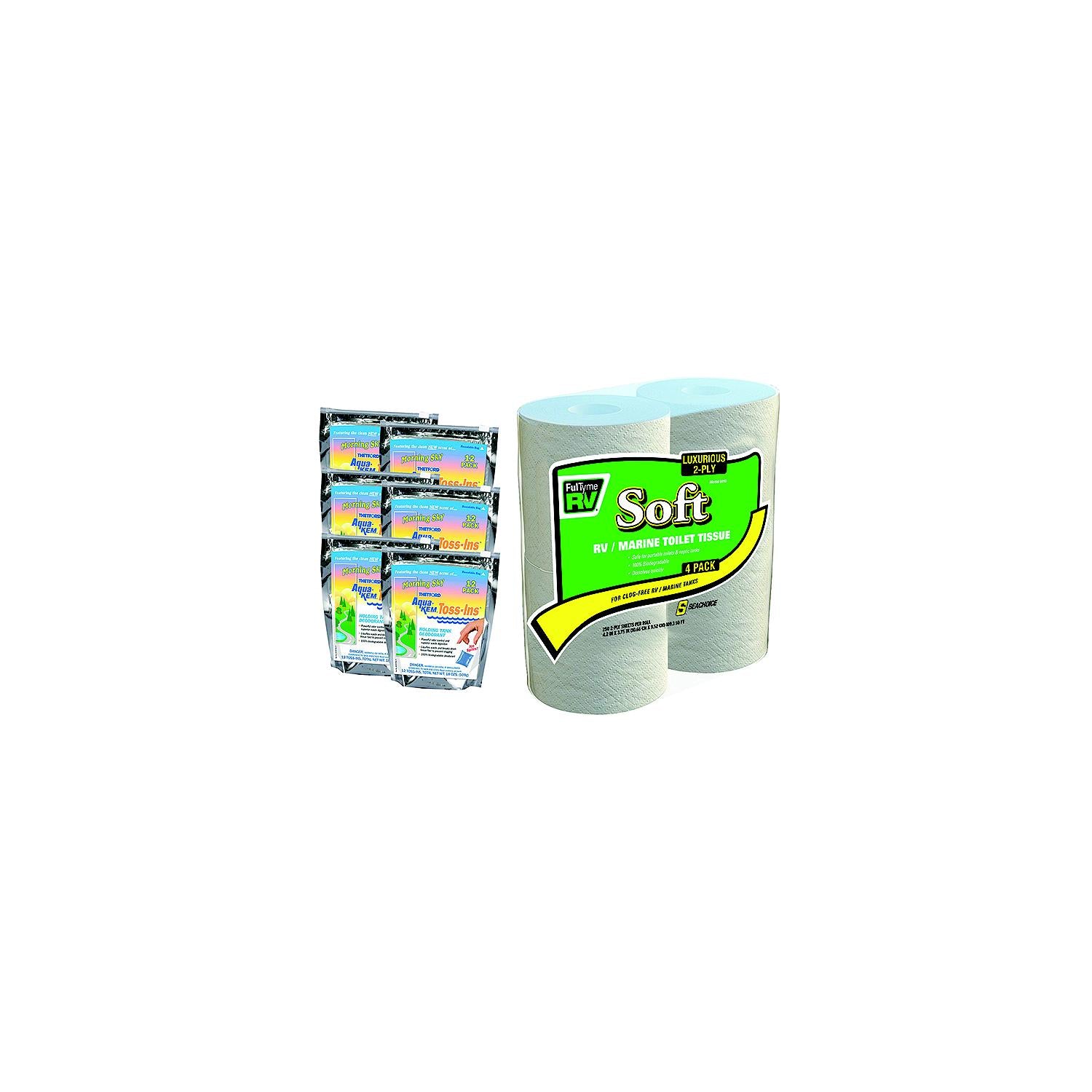 FulTyme RV 4014 Bathroom Starter Kit, 4 Roll