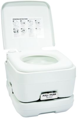 FulTyme RV 6002 Portable Toilet, White, 2.6-Gal. (10 l)