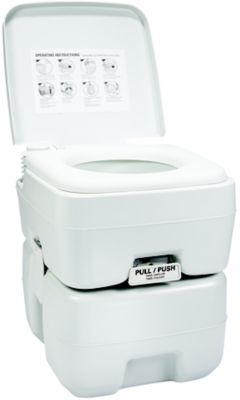 FulTyme RV DEF1020S 6003 Portable Toilet, White, 5.3-Gal. (20 l)