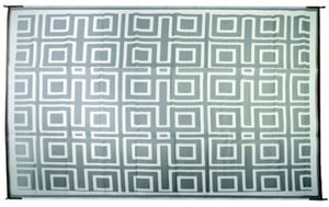 FulTyme RV 6 X 9 TOUPE/LIGHT GREY 6067 Outdoor Patio Mat, Grey/Light Tan, 6' x 9'