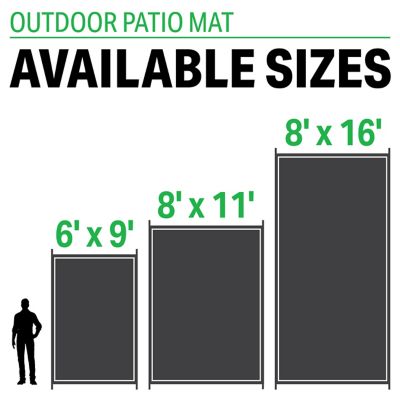 FulTyme RV 8 X TOUPE/LIGHT GREY 6068 Outdoor Patio Mat, Grey/Light Tan, 8' x 11'