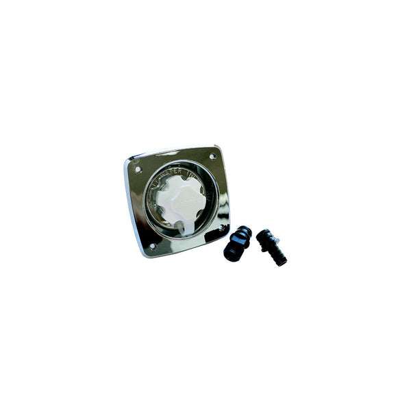 Jabsco 44412-2045 Chrome 90Â° Port Flush 45 PSI Water Pressure Regulator