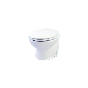 Jabsco 58280-1012 Deluxe Straight Back Electric Flush Toilet w/Raw Water Rinse
