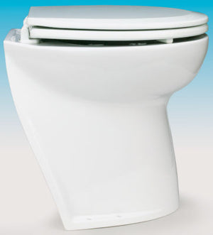 Jabsco 58260-1012 Deluxe Slant Back Electric Flush Toilet w/Raw Water Rinse