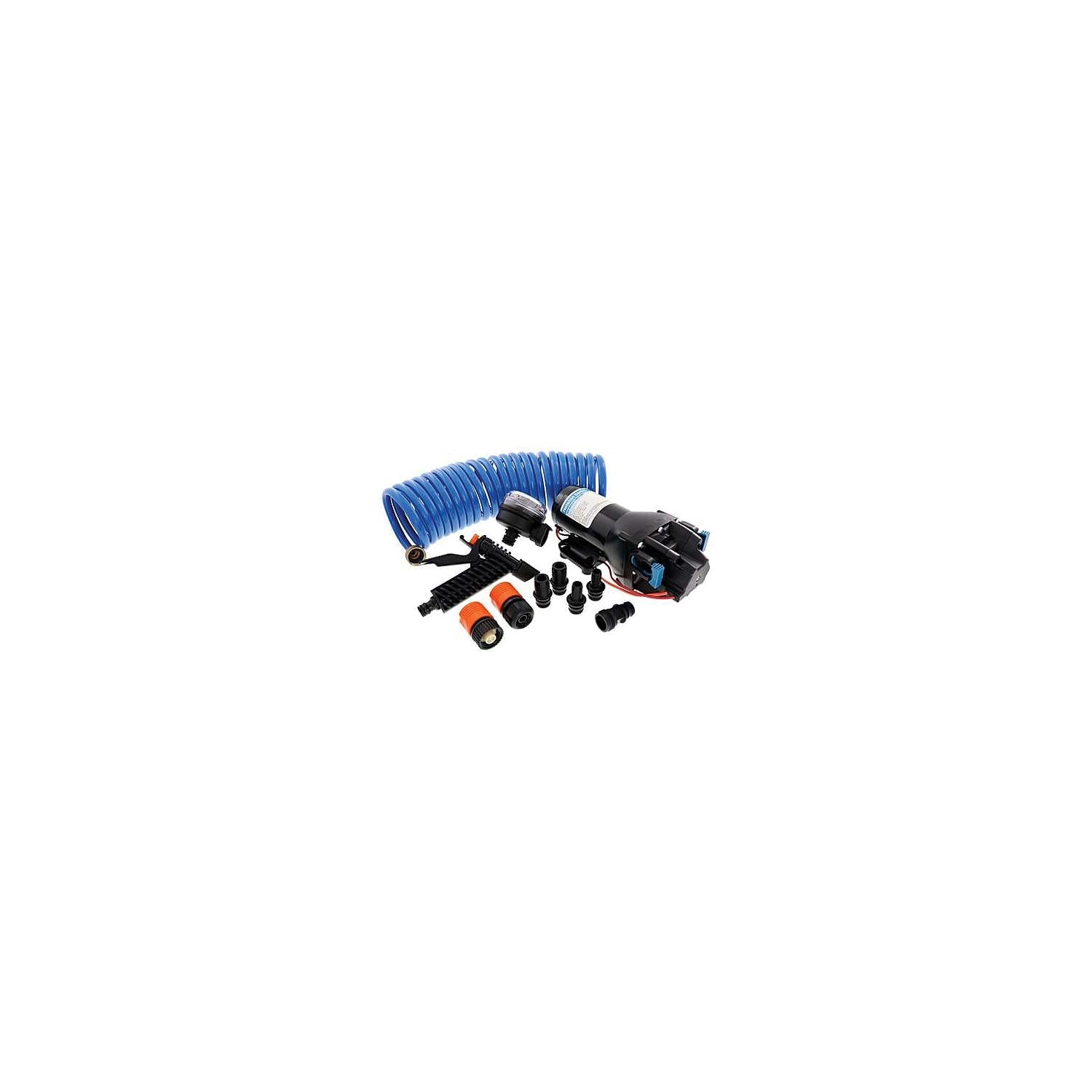 Jabsco P501J-119N-4A P501J119N4A Hotshotâ„¢ Series Washdown Pump Kit w/Hose, 12V, 5GPM