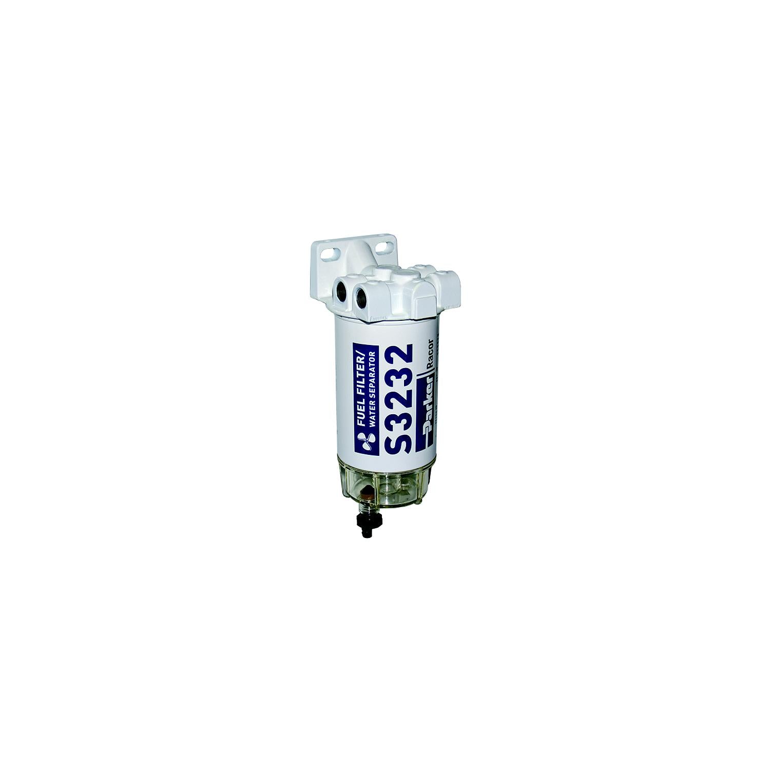 Racor 660R-RAC-01 10 Micron Gas Spin-On Fuel/Water Seperator With Clear Bowl for Outboards