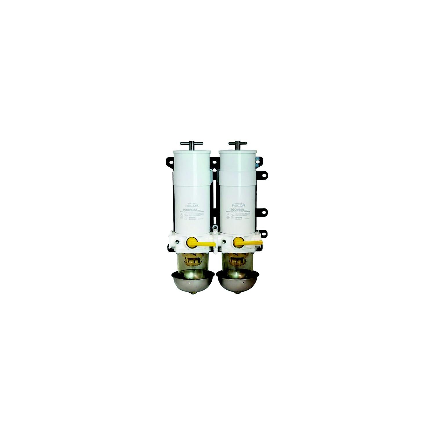 Racor 751000VMA10 Turbine Series Dual Fuel Filter W/ Rotary Valve, 10 Microns