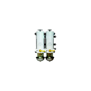 Racor 751000VMA10 Turbine Series Dual Fuel Filter W/ Rotary Valve, 10 Microns