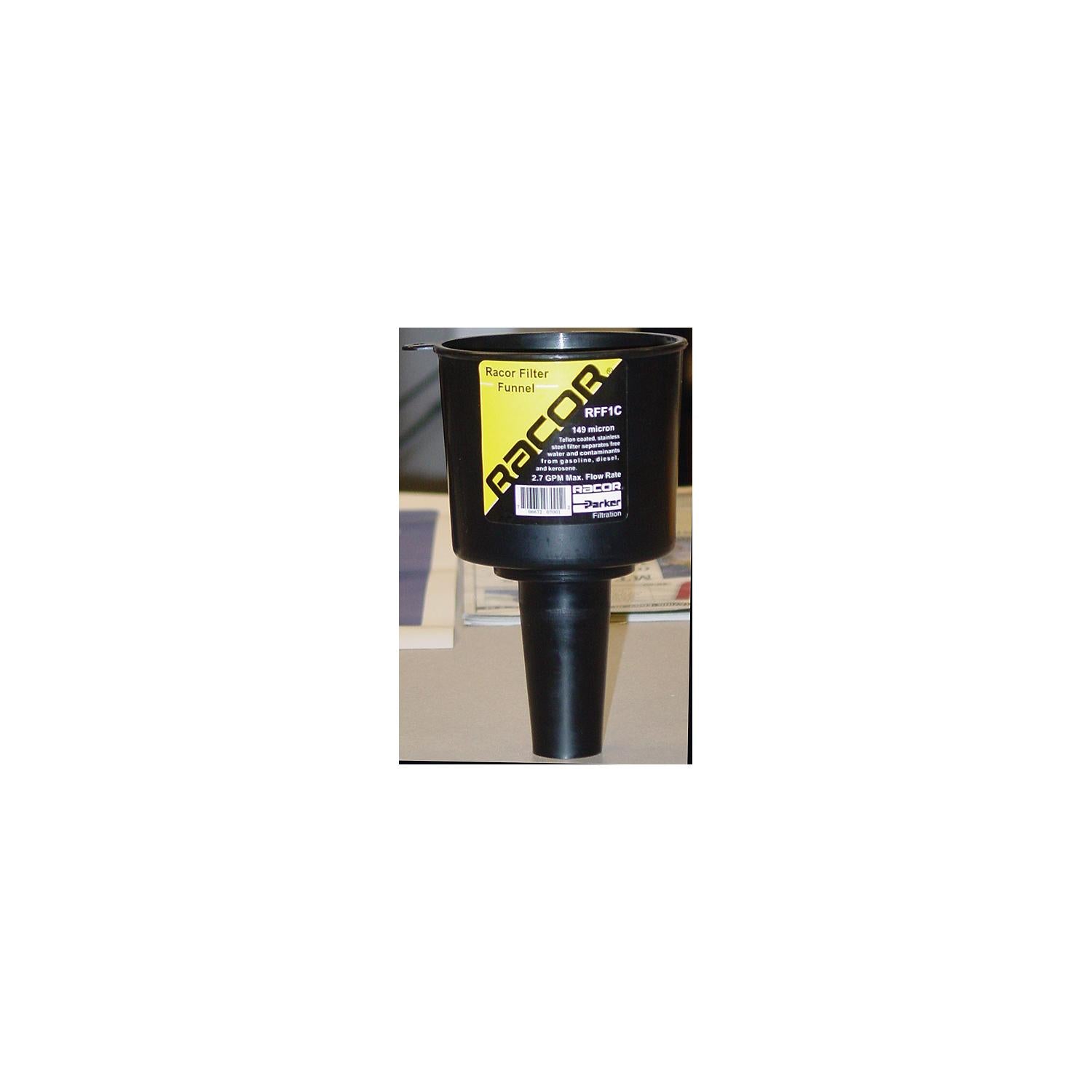 Racor RFF1C Fuel Filter Funnel - Water Separating, 2.7 GPM, 127 Micron