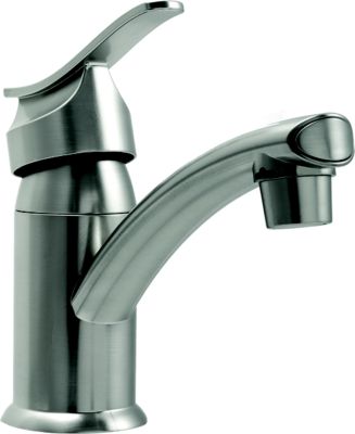 Dura Faucet DF-PL200-SN DFPL200SN Single Lever Centerset Lavatory Faucet, Satin Nickel
