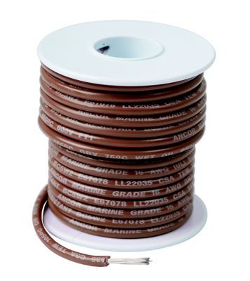 Ancor 101810 Marine Gradeâ„¢ Tinned Copper Primary Wire, #16 AWG, 100', Tan