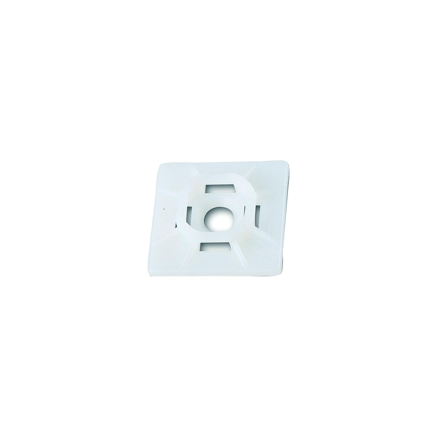 Ancor 199234 Cable Tie Adhesive Mounts, Natural, 25/pk