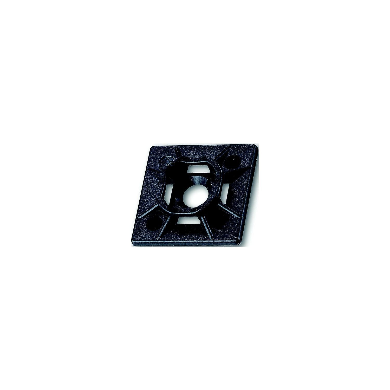 Ancor 199236 Cable Tie Adhesive Mounts, Black, 25/pk