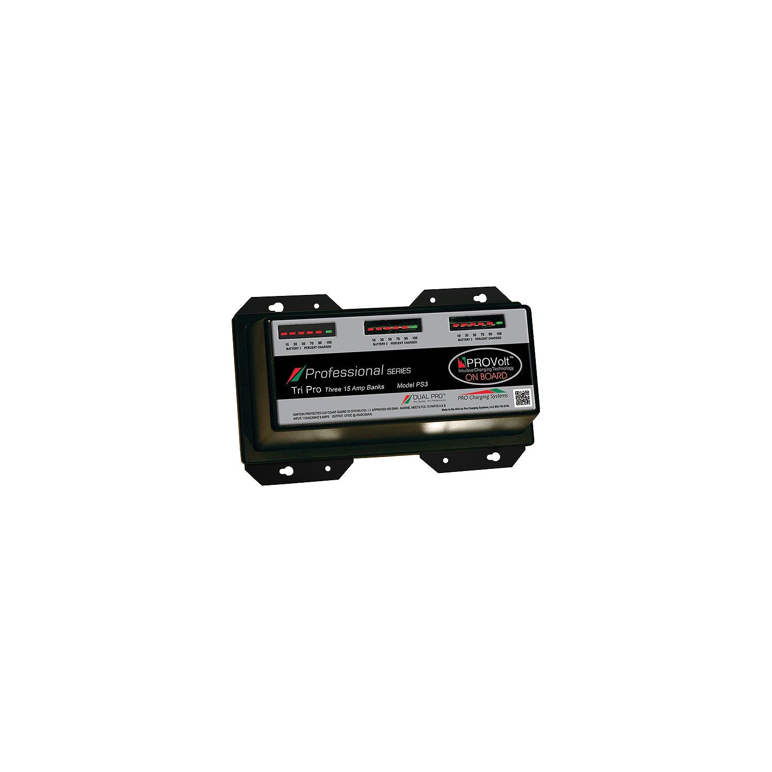 Dual Pro PS3 Battery Charger 45 Amps/3 Banks