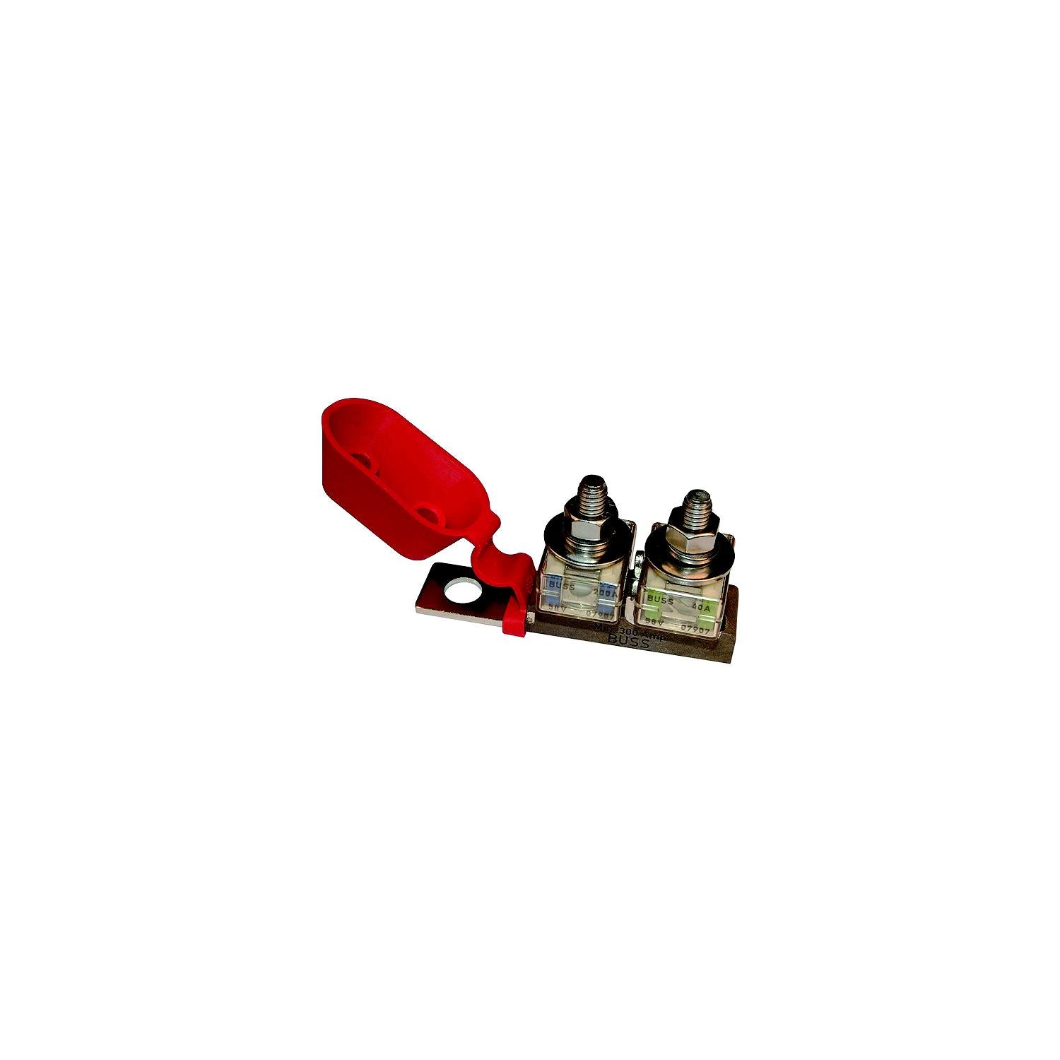 Blue Sea Systems 2151-BSS Battery Terminal Double Fuse Block, 30-300 Amps