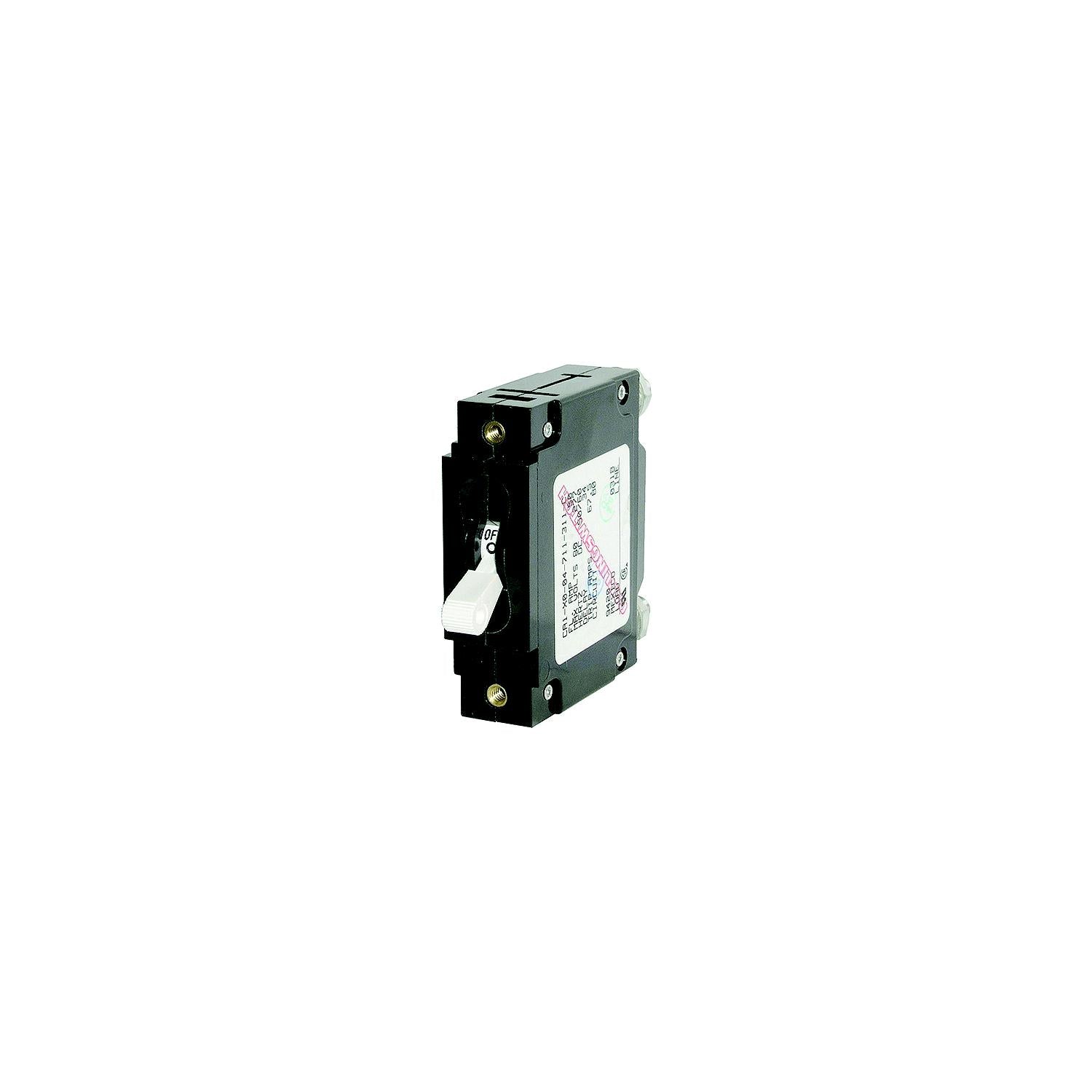 Blue Sea Systems 7246-BSS 7246 Single Pole AC Circuit Breaker, 60 Amp, White