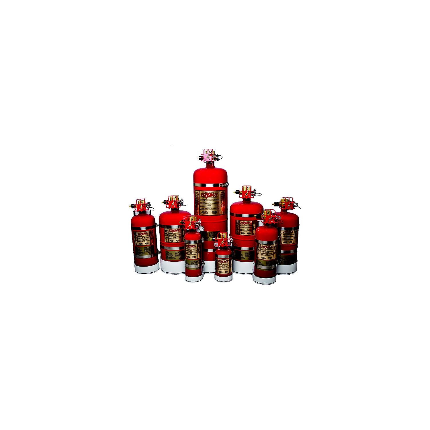 Fireboy MA20225227-BL Manual/Automatic HFC-227 Extinguisher, 225 CU