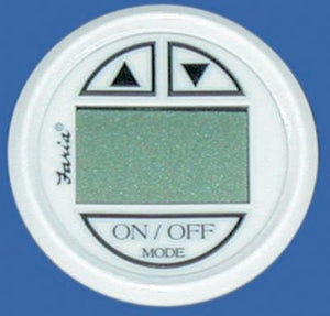 Faria Instruments F13151 Digital Depth Sounder, Dress White w/In-Hull Transducer