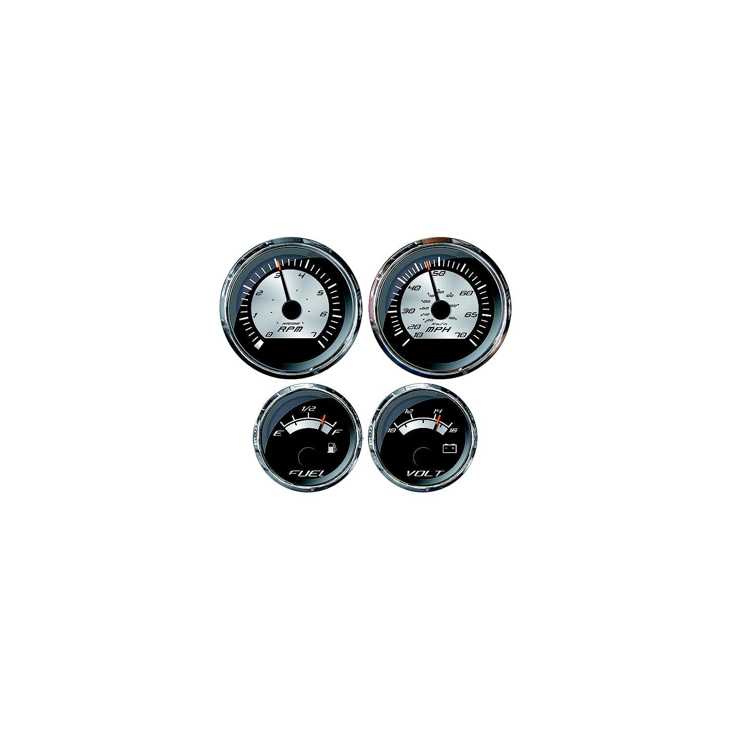 Faria Instruments KTF0185 Platinum 4 Gauge Outboard Set