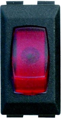 Diamond Group DG131PB 12V Illunminated On/Off Switch, Black w/Red Light
